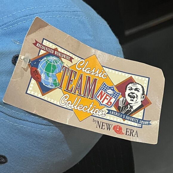 NWT Vintage 90s New Era Houston Oilers Snapback Hat Classic Team Made in USA - Picture 4 of 11